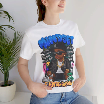 Graffiti Art Tee with Inspiring Quote | Unisex Street Style Shirt for Men and Women