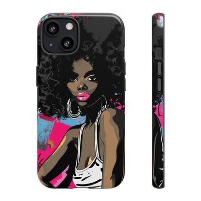 Chic AFRO Phone Case Cover - Stylish Graffiti Art Design for iPhone & Samsung