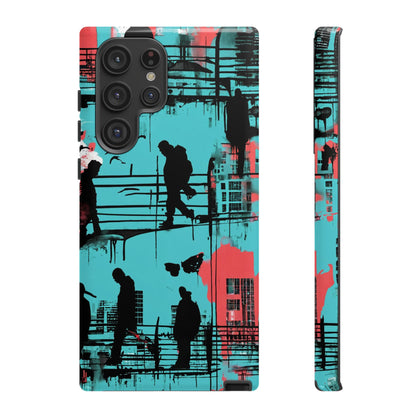 Graffiti Urban Phone Case - City Silhouettes Cool Cover for iPhone 15-11 and Samsung Galaxy 24-10