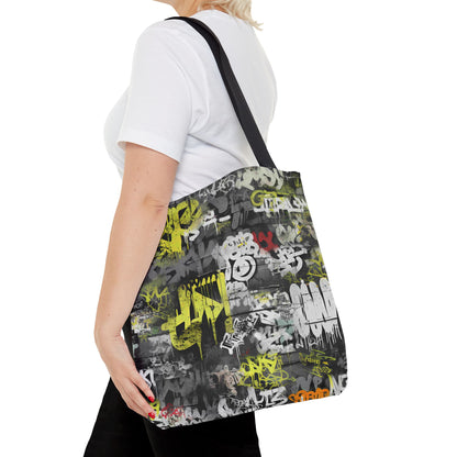Statement Street Style Tote Bag with Graffiti Art - Fashionable and Practical