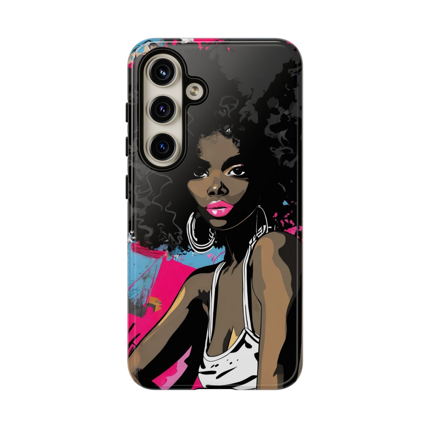 Chic AFRO Phone Case Cover - Stylish Graffiti Art Design for iPhone & Samsung