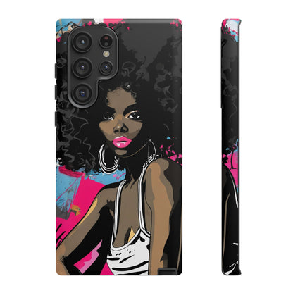 Chic AFRO Phone Case Cover - Stylish Graffiti Art Design for iPhone & Samsung