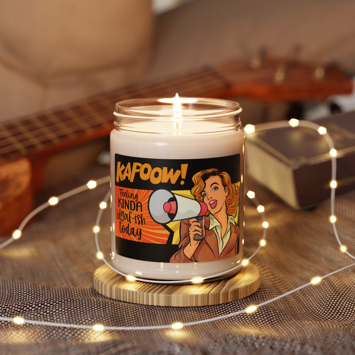 Kapoow Pop Art Soy Candle - 'Feeling KINDA Idgaf Today"