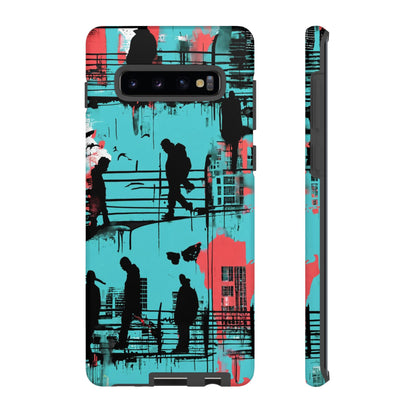Graffiti Urban Phone Case - City Silhouettes Cool Cover for iPhone 15-11 and Samsung Galaxy 24-10