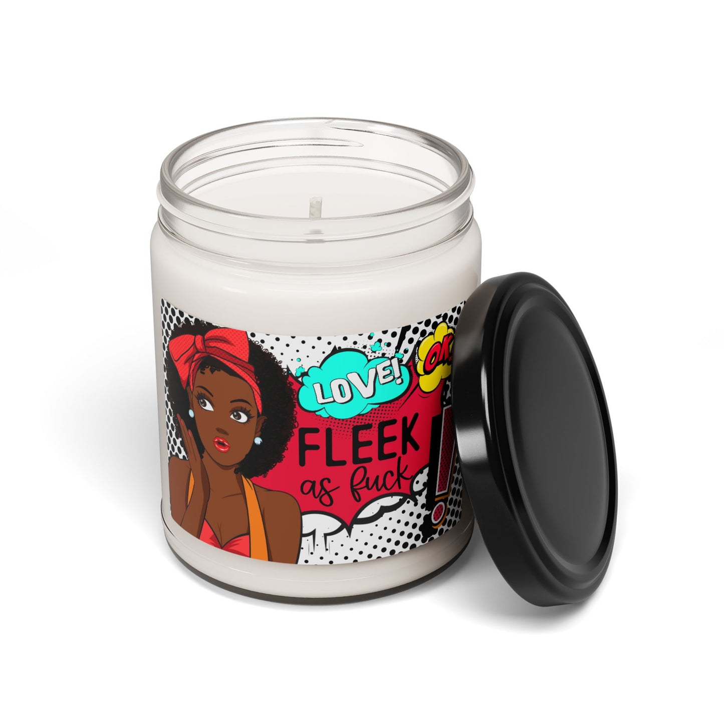 FLEEK as Fuck Scented Soy Candle - 9oz | Bold & Vibrant Decor