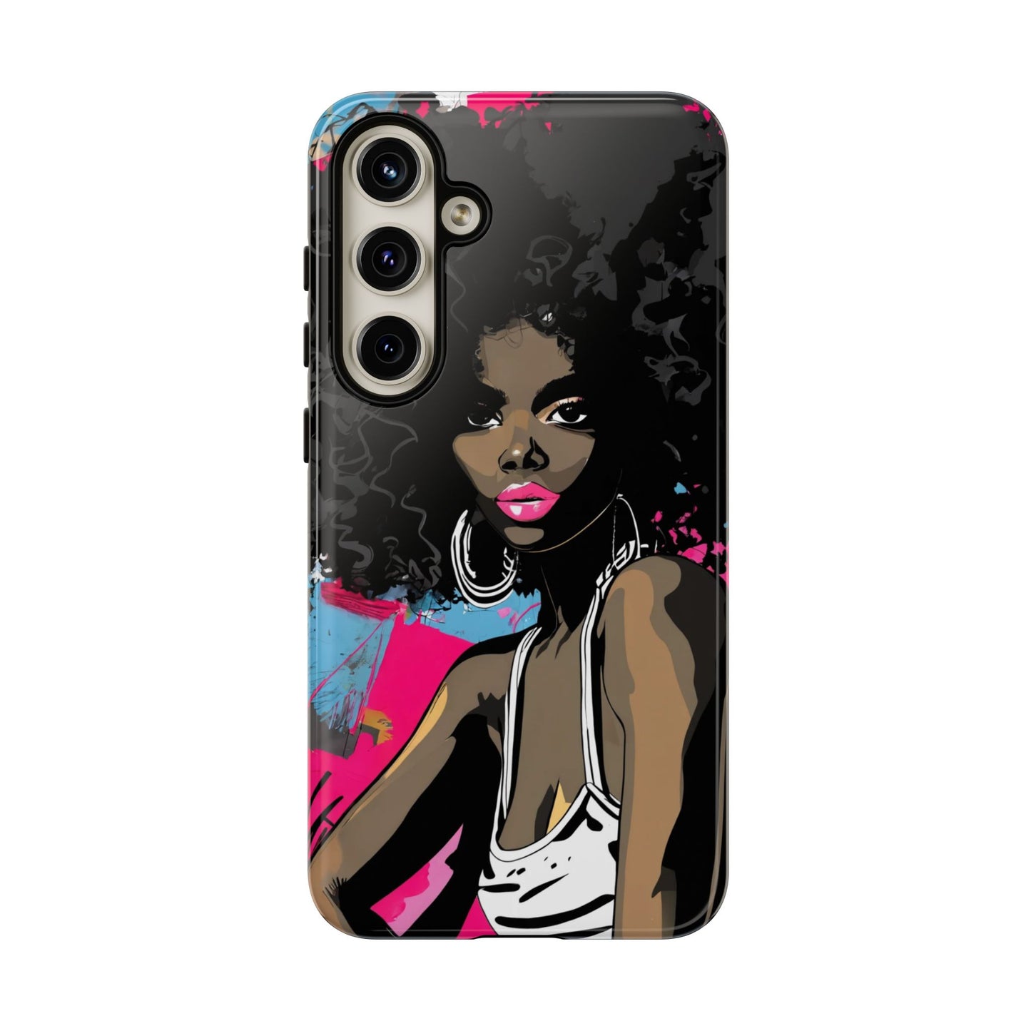 Chic AFRO Phone Case Cover - Stylish Graffiti Art Design for iPhone & Samsung