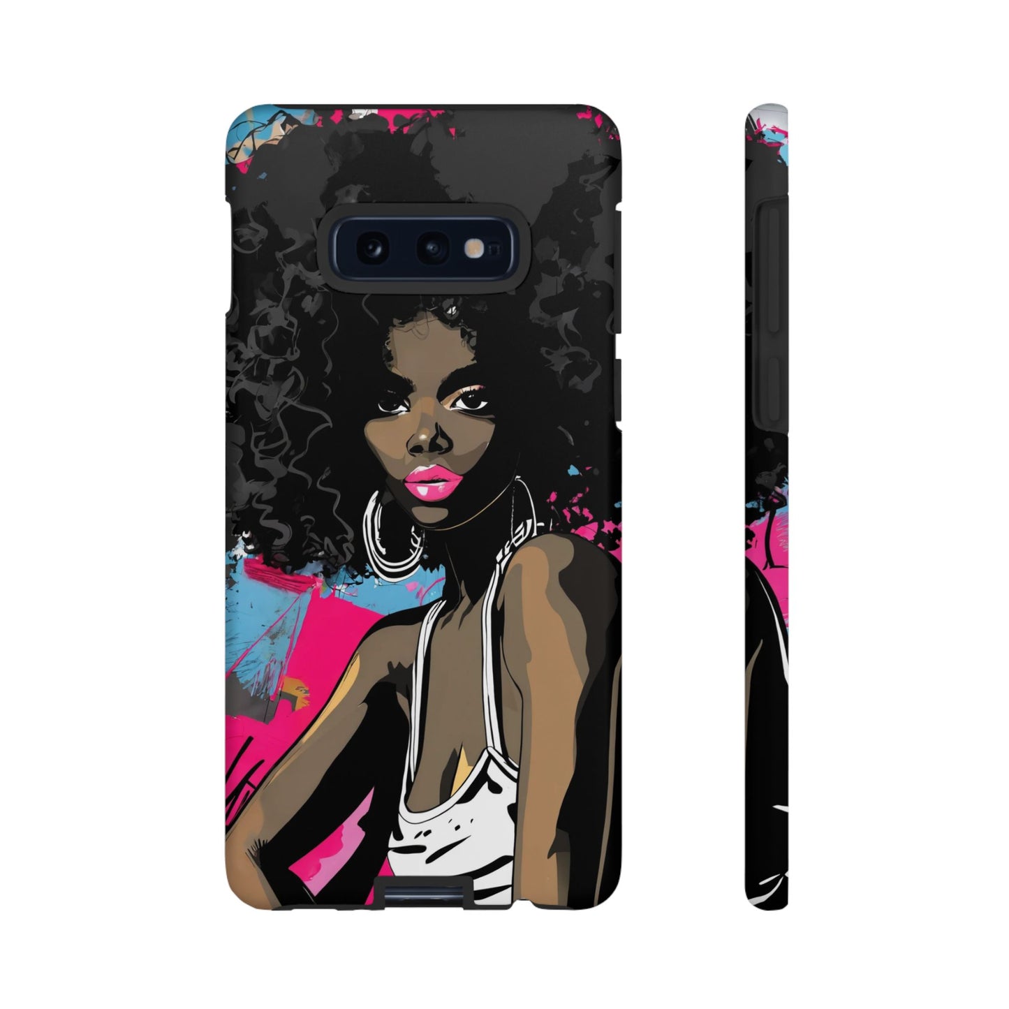 Chic AFRO Phone Case Cover - Stylish Graffiti Art Design for iPhone & Samsung