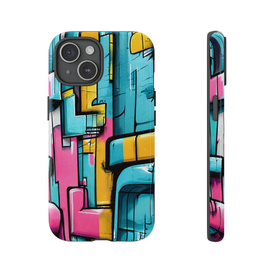 One-of-a-Kind Urban Graffiti Phone Case for iPhone & Samsung - Trendy Street Style Accessory