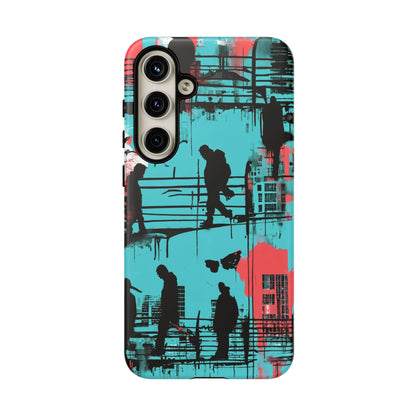 Graffiti Urban Phone Case - City Silhouettes Cool Cover for iPhone 15-11 and Samsung Galaxy 24-10