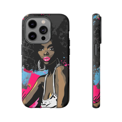 Chic AFRO Phone Case Cover - Stylish Graffiti Art Design for iPhone & Samsung