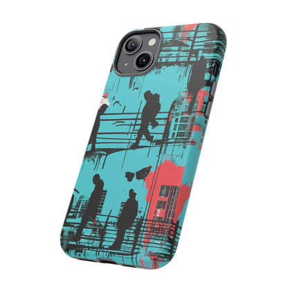 Graffiti Urban Phone Case - City Silhouettes Cool Cover for iPhone 15-11 and Samsung Galaxy 24-10