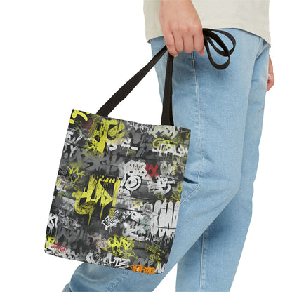 Statement Street Style Tote Bag with Graffiti Art - Fashionable and Practical