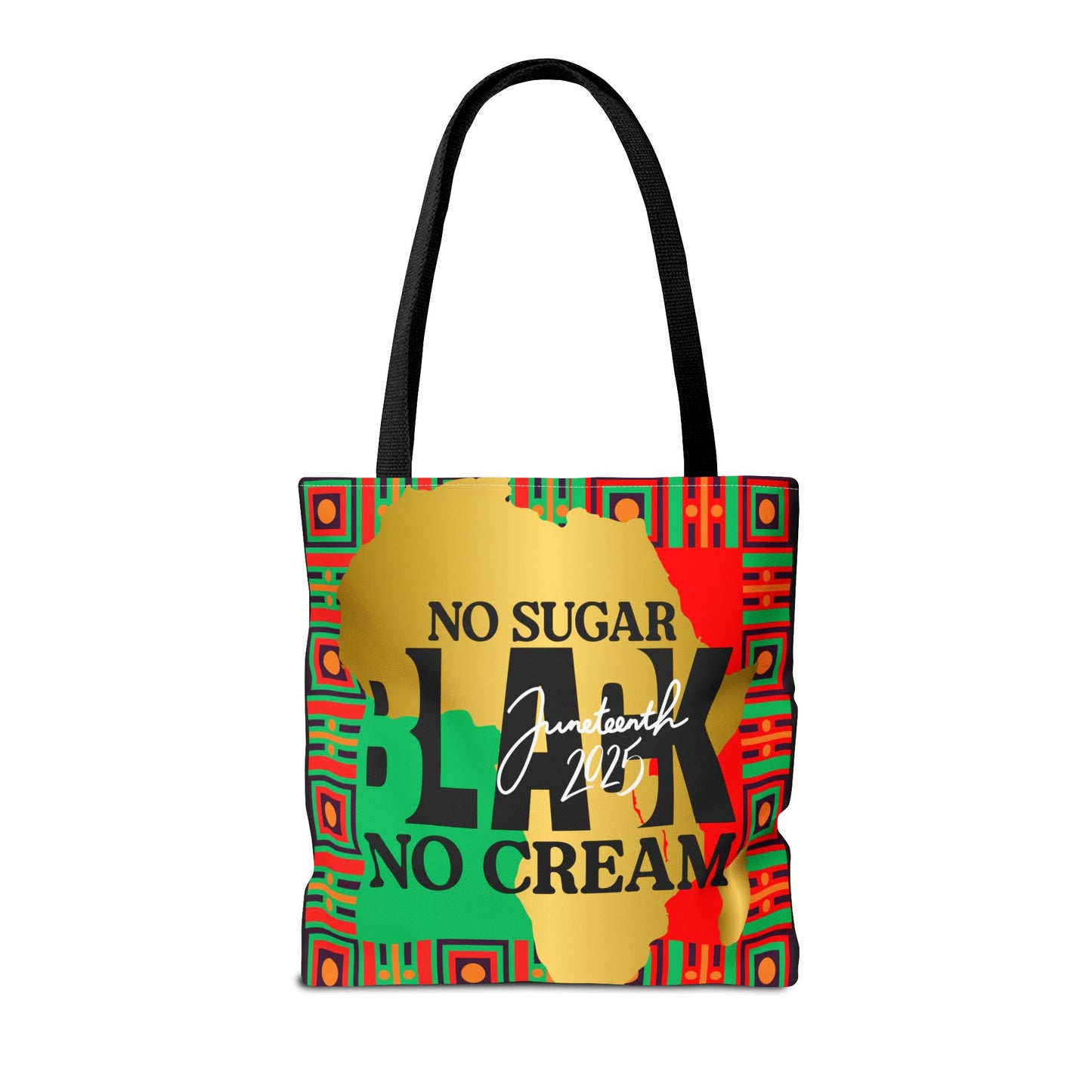 Juneteenth Inspired Tote Bag - 'No Sugar, Black No Cream' Design