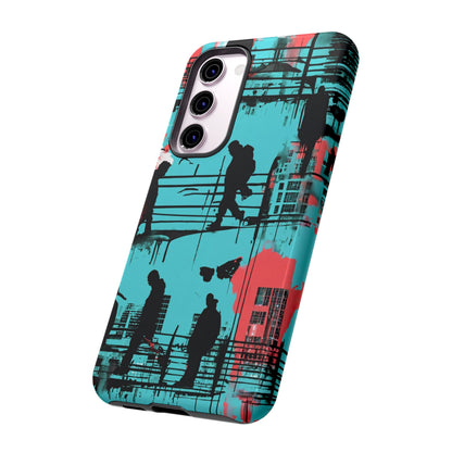 Graffiti Urban Phone Case - City Silhouettes Cool Cover for iPhone 15-11 and Samsung Galaxy 24-10
