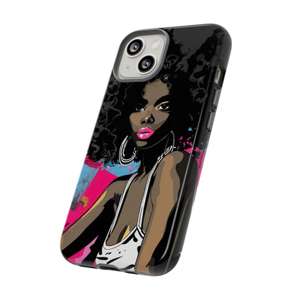 Chic AFRO Phone Case Cover - Stylish Graffiti Art Design for iPhone & Samsung