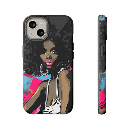 Chic AFRO Phone Case Cover - Stylish Graffiti Art Design for iPhone & Samsung