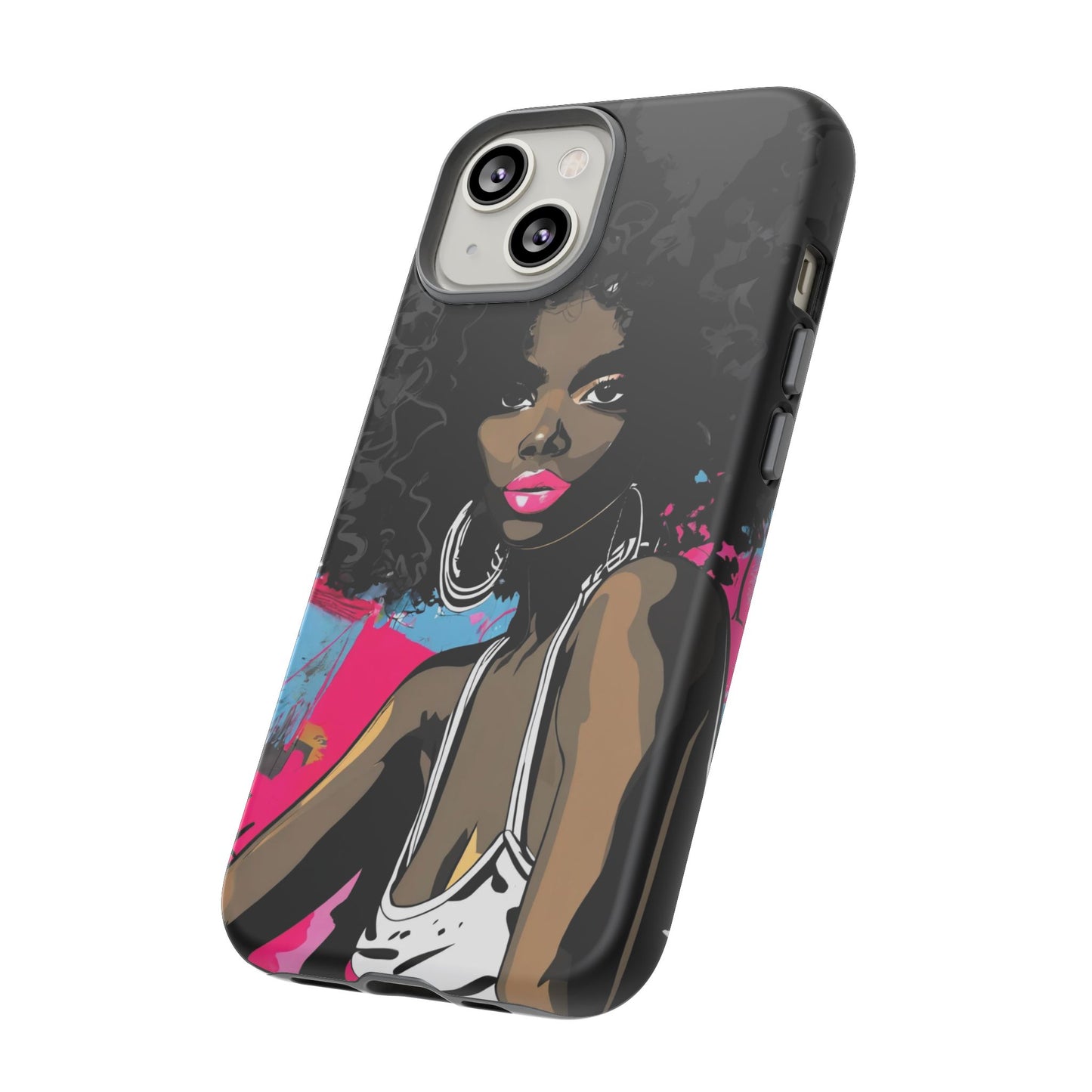 Chic AFRO Phone Case Cover - Stylish Graffiti Art Design for iPhone & Samsung