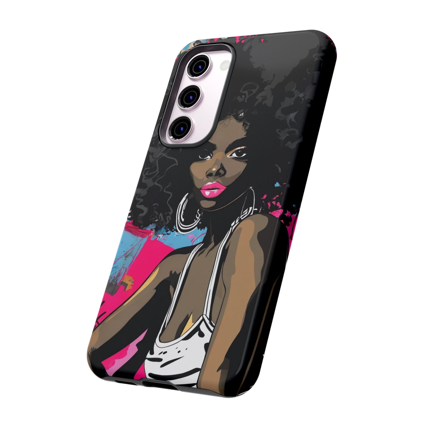 Chic AFRO Phone Case Cover - Stylish Graffiti Art Design for iPhone & Samsung