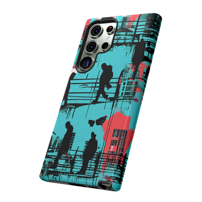 Graffiti Urban Phone Case - City Silhouettes Cool Cover for iPhone 15-11 and Samsung Galaxy 24-10