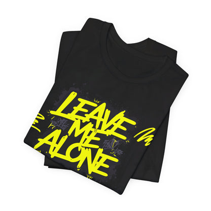 Vibrant Music Statement Tee - 'Leave Me Alone' & 'Turn Up My Music' - Unisex