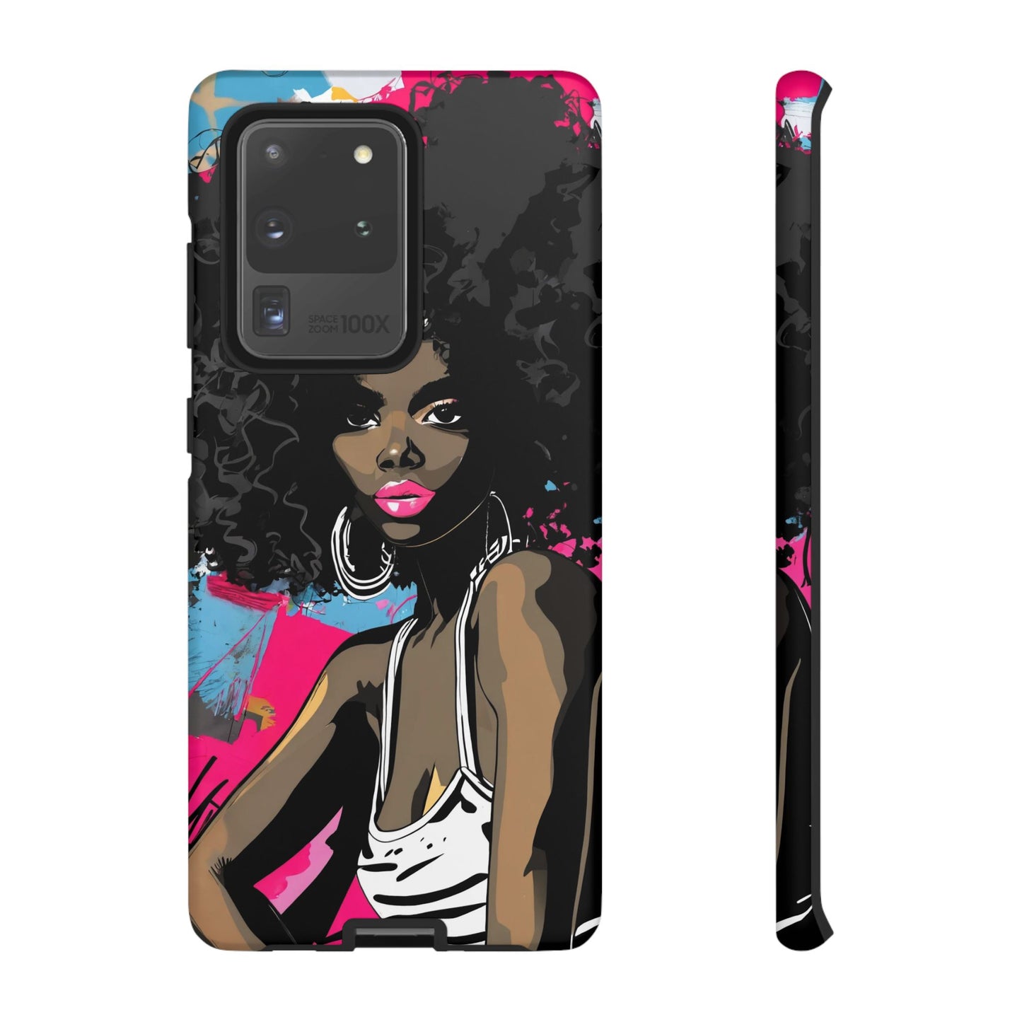 Chic AFRO Phone Case Cover - Stylish Graffiti Art Design for iPhone & Samsung