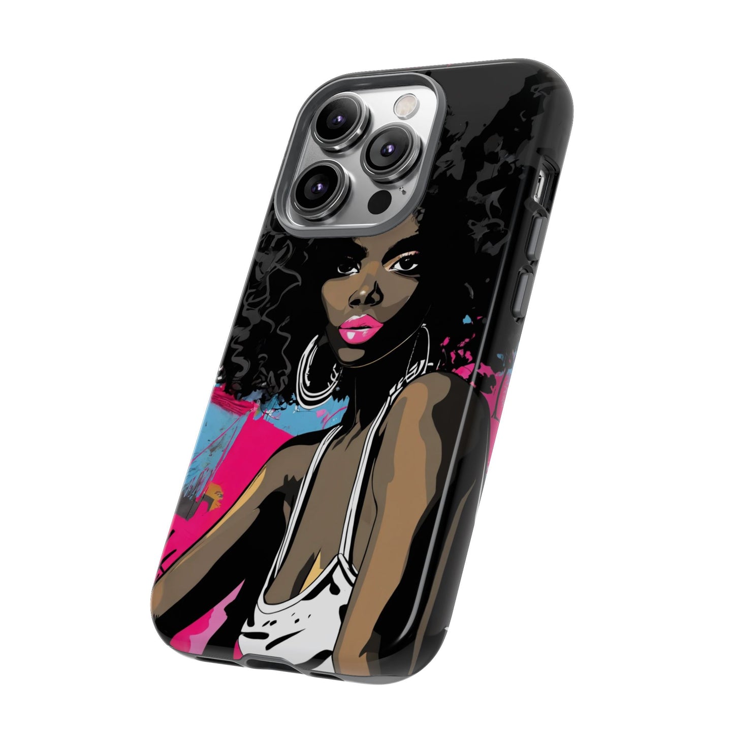 Chic AFRO Phone Case Cover - Stylish Graffiti Art Design for iPhone & Samsung