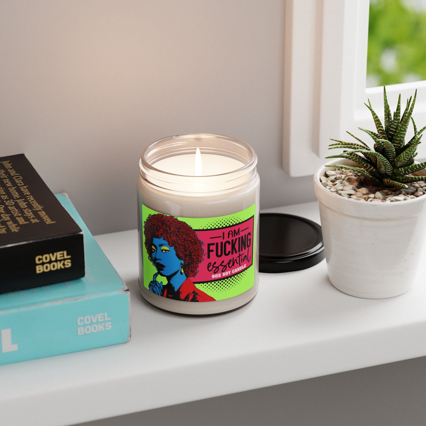 9oz Pop Art 'I Am Fucking Essential' Soy Candle