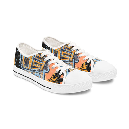 Geometric Low Top Sneakers for Women