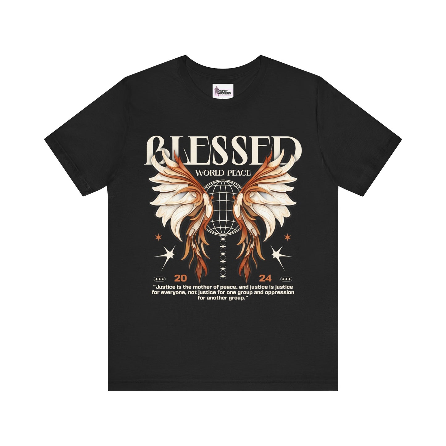 Blessed 2024 Black Unisex Tee - Peace and Justice Fashion Statement