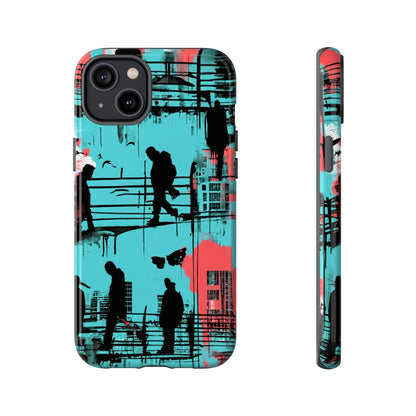 Graffiti Urban Phone Case - City Silhouettes Cool Cover for iPhone 15-11 and Samsung Galaxy 24-10