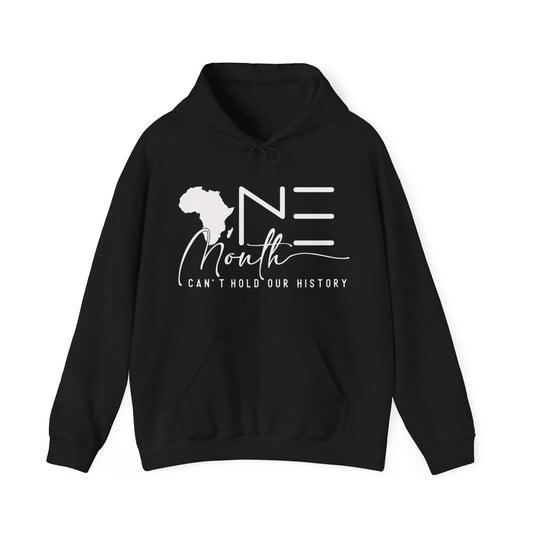 Celebrate Black Excellence: 'One Month Can't Hold Our History' Cotton Hoodie