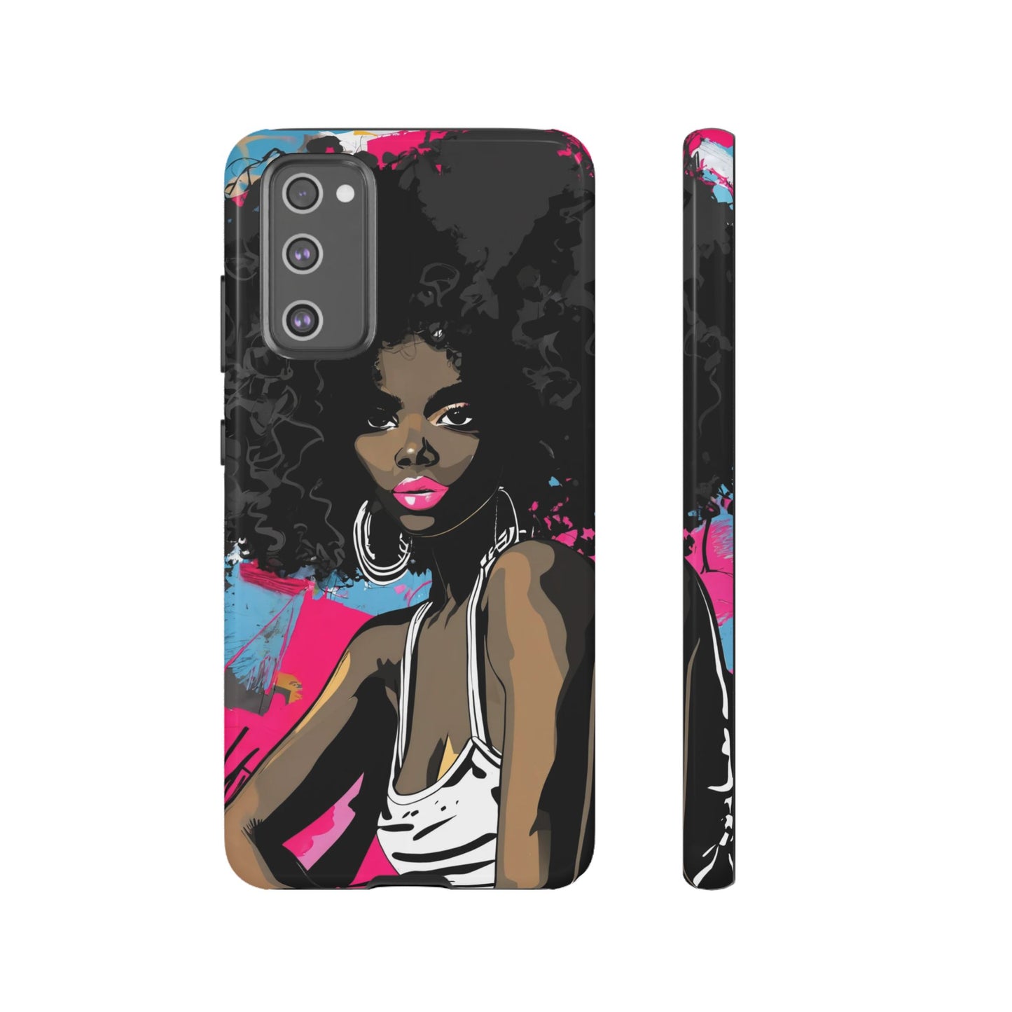 Chic AFRO Phone Case Cover - Stylish Graffiti Art Design for iPhone & Samsung