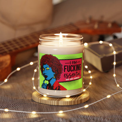 9oz Pop Art 'I Am Fucking Essential' Soy Candle