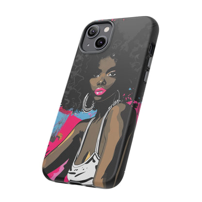 Chic AFRO Phone Case Cover - Stylish Graffiti Art Design for iPhone & Samsung