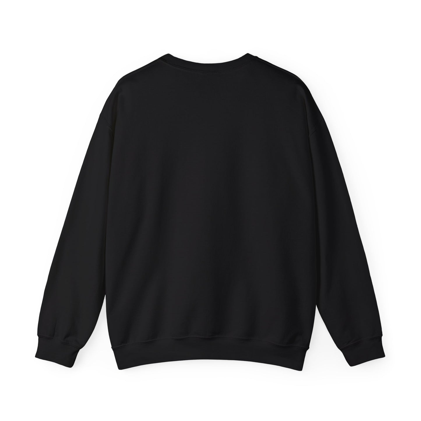 Bold Black Sweatshirt with Yellow and White Graffiti Print - Unique Fall Wear