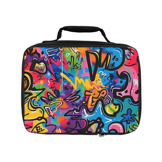 Graffiti Lover's Dream Lunch Bag - Front Stage Masterpiece - Street Art Style