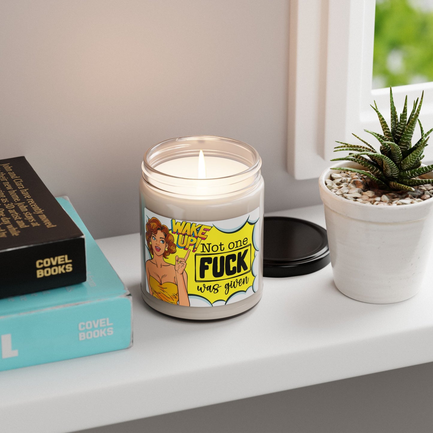 Wake Up! Scented Soy Candle - Not One F*ck Was Given - 9oz