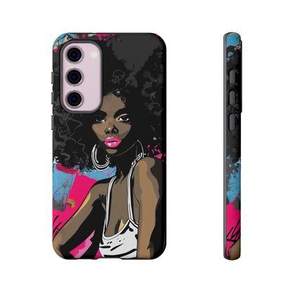 Chic AFRO Phone Case Cover - Stylish Graffiti Art Design for iPhone & Samsung