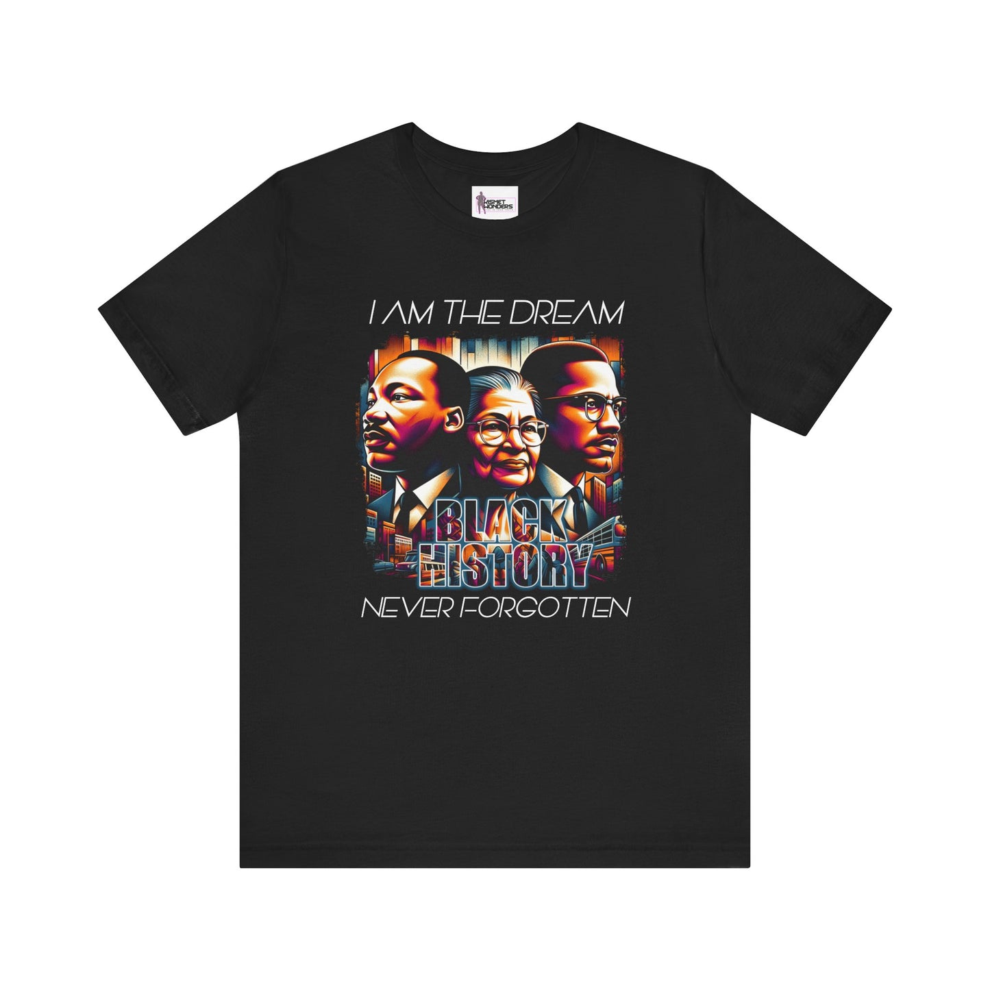 Celebrating Black History: 'I Am The Dream' T-Shirt with Icons MLK, Rosa Parks, & Malcolm X | Black Pride Tee