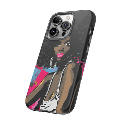 Chic AFRO Phone Case Cover - Stylish Graffiti Art Design for iPhone & Samsung