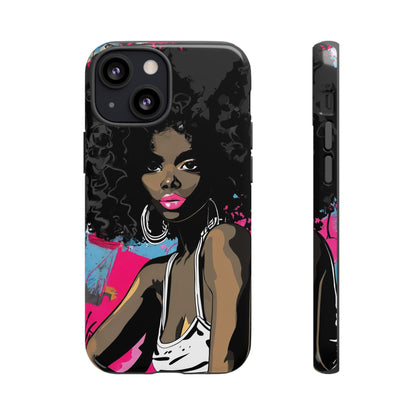 Chic AFRO Phone Case Cover - Stylish Graffiti Art Design for iPhone & Samsung