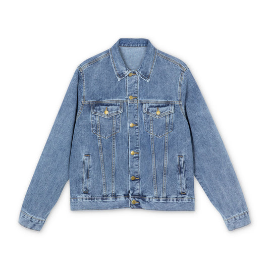 Graffiti Art Denim Jacket | REBEL SPIRIT Skeleton & Flowers Design