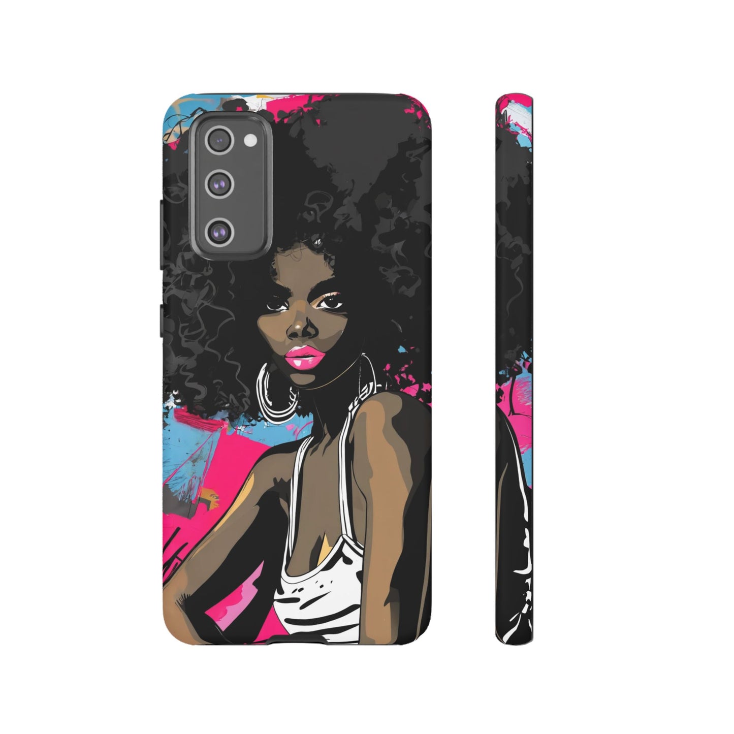 Chic AFRO Phone Case Cover - Stylish Graffiti Art Design for iPhone & Samsung