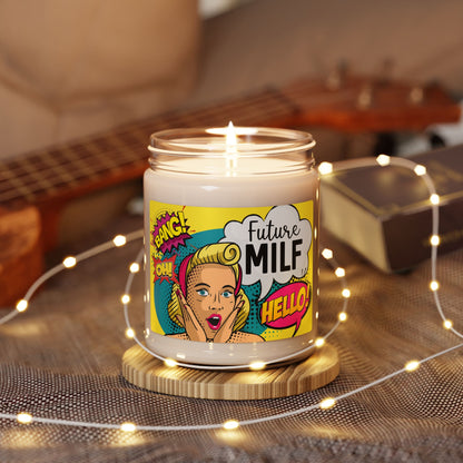 Future MILF Scented Soy Candle - Fun Pop Art Decor for Home
