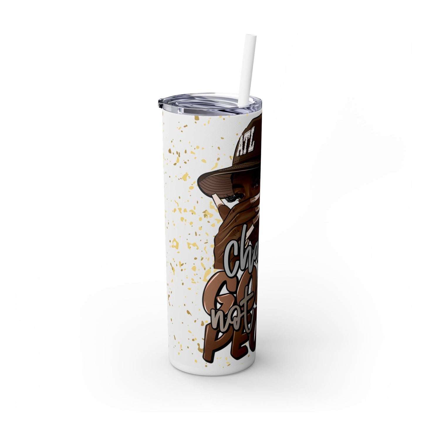 Chasing Goals Not People 20oz Tumbler - Empowering Black Woman Design