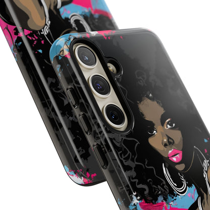 Chic AFRO Phone Case Cover - Stylish Graffiti Art Design for iPhone & Samsung