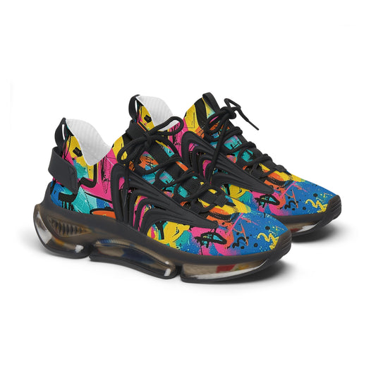 Fashion & Comfort Meet Graffiti Art: Must-Have Women Mesh Sneakers for Trendsetters