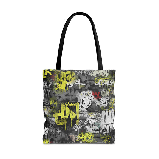 Statement Street Style Tote Bag with Graffiti Art - Fashionable and Practical