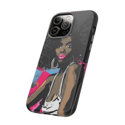 Chic AFRO Phone Case Cover - Stylish Graffiti Art Design for iPhone & Samsung