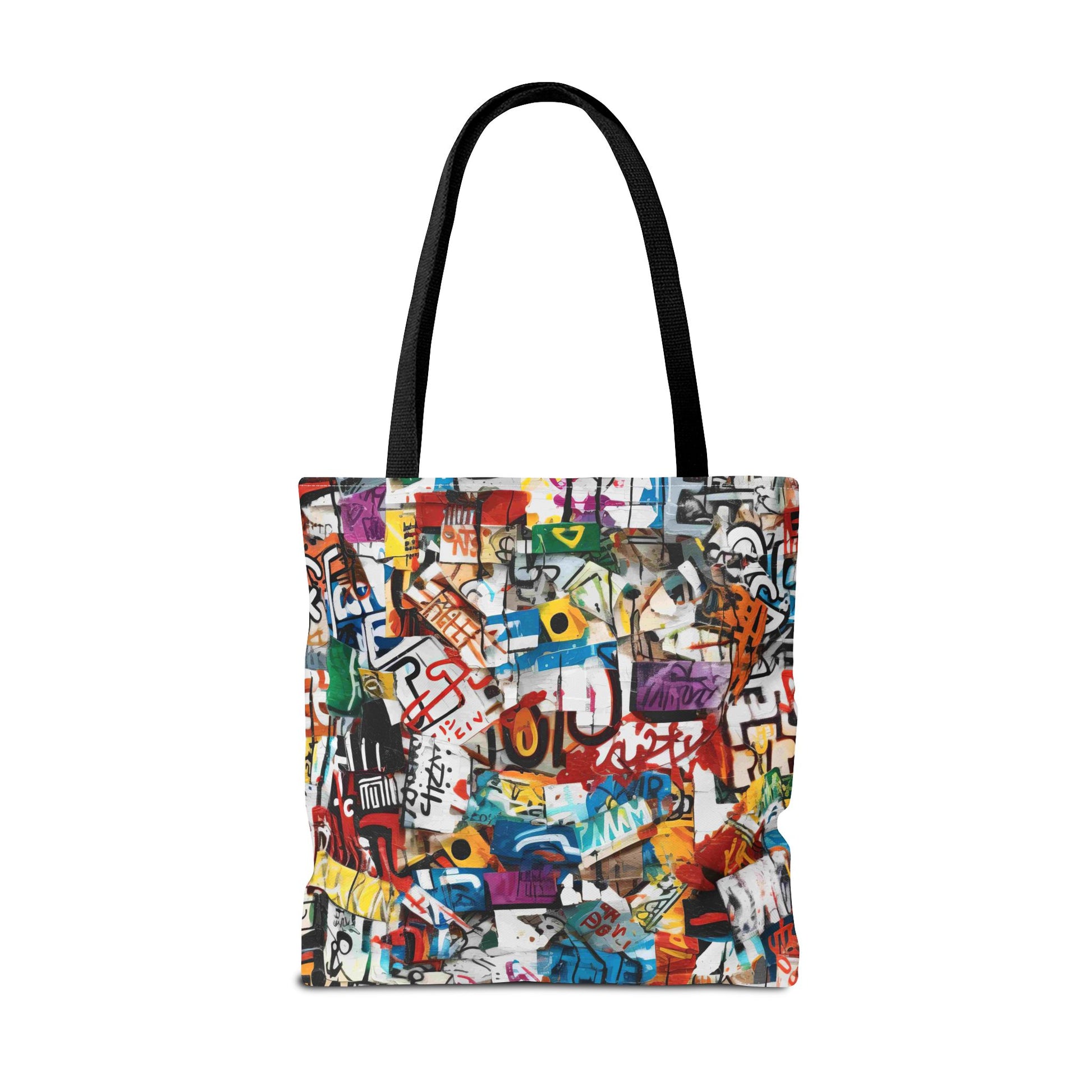 Graffiti Fashionista Tote | Bold Multicolor Street Style Bag - KismetWonders